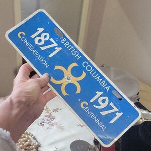 British Columbia Centennial License Plate